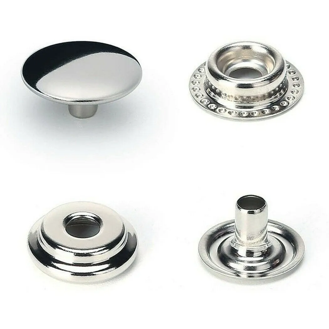 203 Pcs Snap Fastener Set Stainless Steel Tarpaulin Camping Sew-free Kit Buttons Push Button Posts Push Button Screws
203 Pcs Snap Fastener Set Stainless Steel Tarpaulin Camping Sew-free Kit Buttons Push Button Posts Push Button Screws