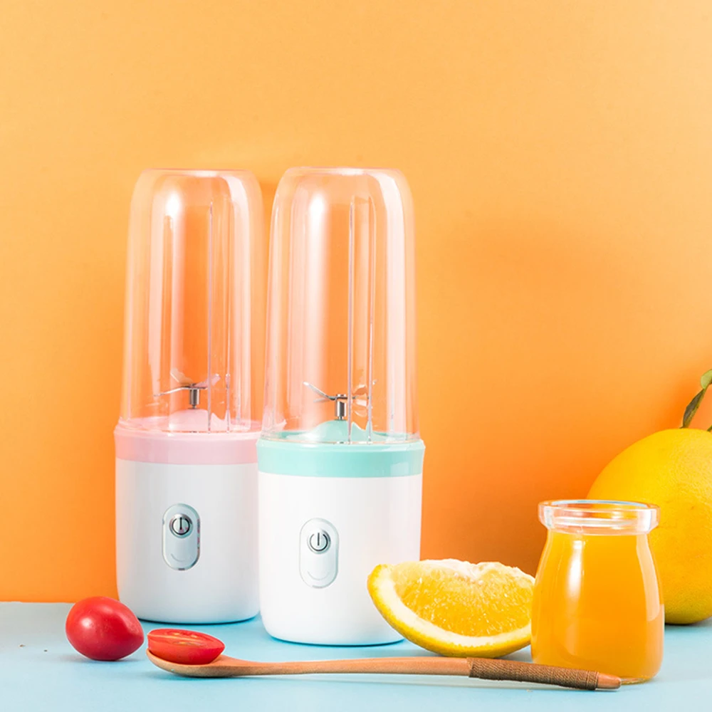 Portable USB Electric Fruit Juicer Mini Juicer Cup 350ml Fruit Juice Mixer Handheld Travel Blender with Stainless Steel 4-Blades 
Portable USB Electric Fruit Juicer Mini Juicer Cup 350ml Fruit Juice Mixer Handheld Travel Blender with Stainless Steel 4-Blades