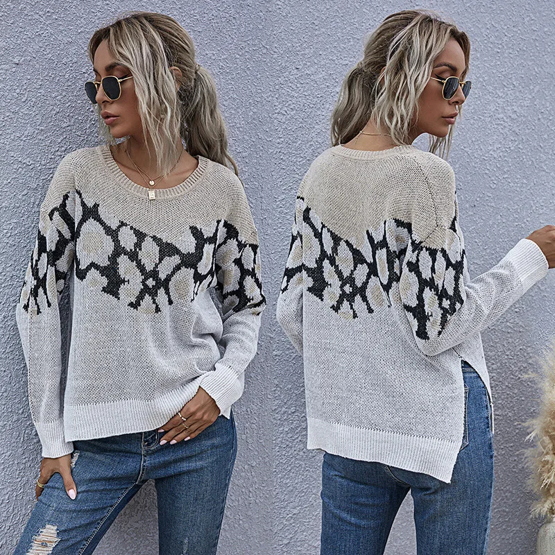 Leopard Patchwork Jumper Sweater Women Casual Full Sleeve Autumn Winter Knitted Pullovers Sweater Tops For Women 2021 New
Leopard Patchwork Jumper Sweater Women Casual Full Sleeve Autumn Winter Knitted Pullovers Sweater Tops For Women 2021 New