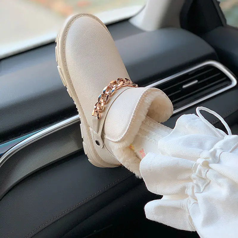 2021winter New Internet Celebrity Snow Boots Women's Fur Integrated Velvet Thickened Waterproof Non-Slip Cotton Metal Chain
2021winter New Internet Celebrity Snow Boots Women's Fur Integrated Velvet Thickened Waterproof Non-Slip Cotton Metal Chain