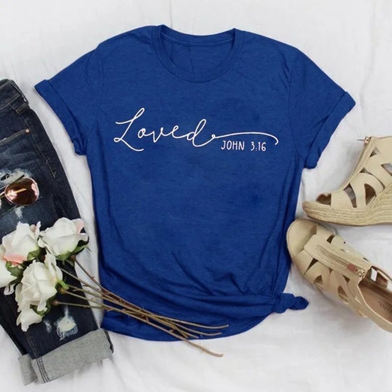Loved Letter Print T Shirt Women Short Sleeve O Neck Loose Tshirt Summer Women Tee Shirt Tops Camisetas Mujer
Loved Letter Print T Shirt Women Short Sleeve O Neck Loose Tshirt Summer Women Tee Shirt Tops Camisetas Mujer