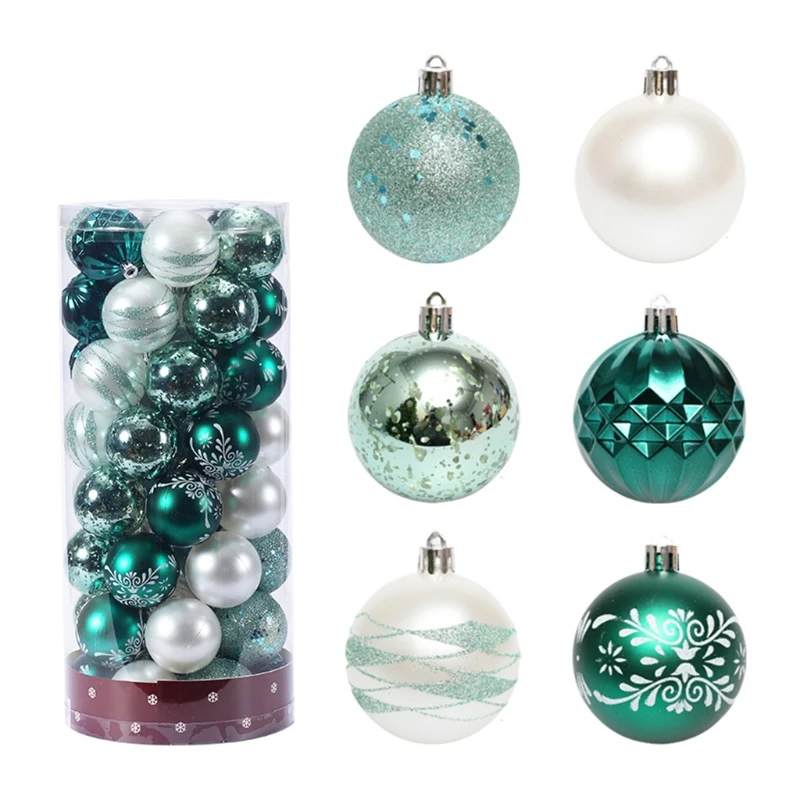 Christmas Ball Ornaments 50pcs Shatterproof Plastic Hand Painted Ball for Xmas Tree Holiday Wedding Party Decoration
Christmas Ball Ornaments 50pcs Shatterproof Plastic Hand Painted Ball for Xmas Tree Holiday Wedding Party Decoration