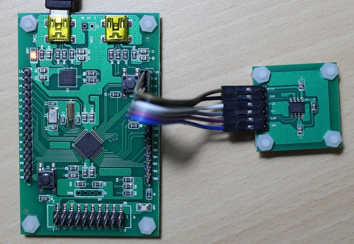 3D Sensor, Three-axis Hall Sensor, MLX90363 Sensor, STM32 Development Board 
3D Sensor, Three-axis Hall Sensor, MLX90363 Sensor, STM32 Development Board