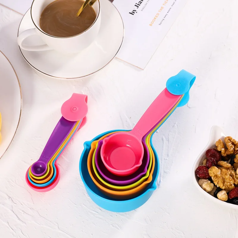 10pcs/set Multi-color Plastic Measuring Cups Measuring Spoon DIY for Baking Cake Pastry Coffee Tea Measuring Tool Kitchen Gadget
10pcs/set Multi-color Plastic Measuring Cups Measuring Spoon DIY for Baking Cake Pastry Coffee Tea Measuring Tool Kitchen Gadget