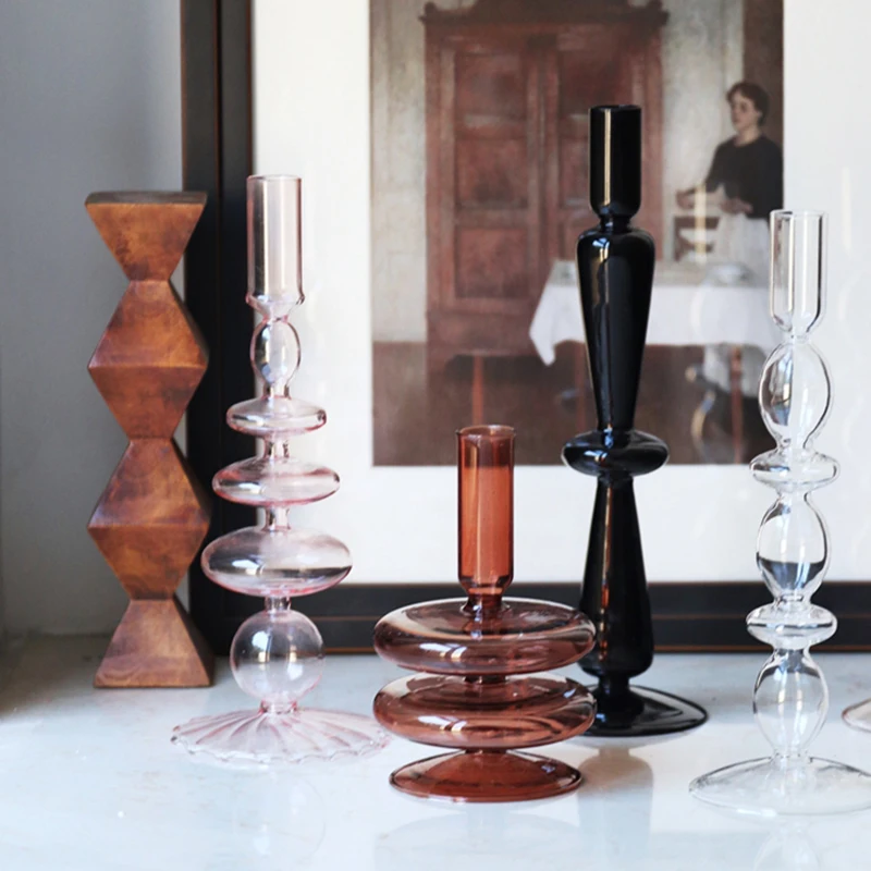 Glass Candle Holders for Taper Candles Decorative Candlestick Holder for Table Centerpinning Party Fits Candle Led Candle
Glass Candle Holders for Taper Candles Decorative Candlestick Holder for Table Centerpinning Party Fits Candle Led Candle