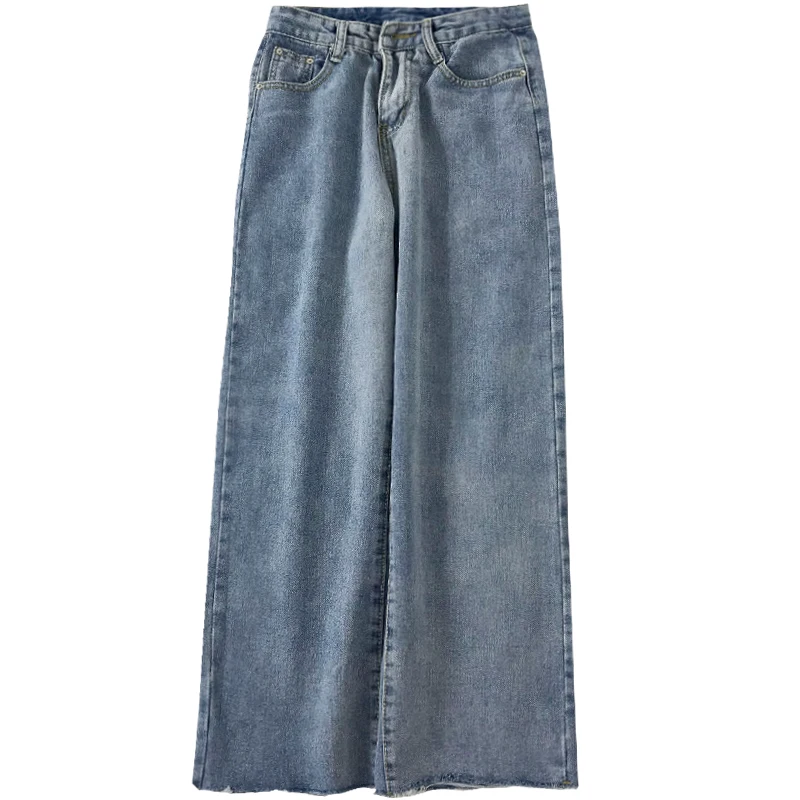 Spring 2021 New Korean Chic Versatile High Waist Jeans Women's Loose Slimming Wide Leg Pants Straight Ankle-Length Pants
Spring 2021 New Korean Chic Versatile High Waist Jeans Women's Loose Slimming Wide Leg Pants Straight Ankle-Length Pants