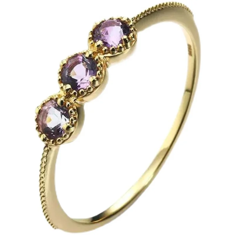 Misty Purple Niche Gentle Amethyst S925 Sterling Silver Inlaid Ring Beautiful Lavander Two Types
Misty Purple Niche Gentle Amethyst S925 Sterling Silver Inlaid Ring Beautiful Lavander Two Types
