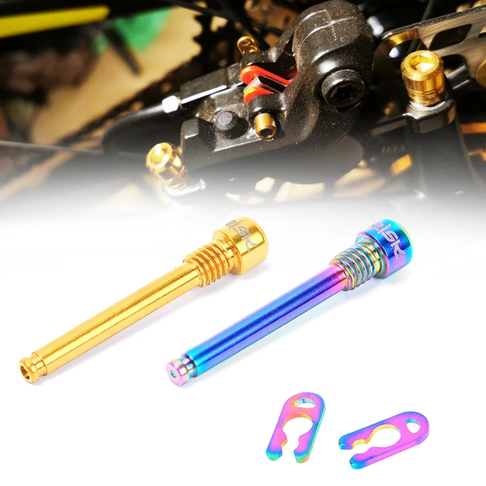 2/4pcs Road MTB Bike Bicycle M4x26.5 Titanium Retainer Pin With Circlip Bolt For Threaded Hydraulic Disc Brake Pad Lining
2/4pcs Road MTB Bike Bicycle M4x26.5 Titanium Retainer Pin With Circlip Bolt For Threaded Hydraulic Disc Brake Pad Lining