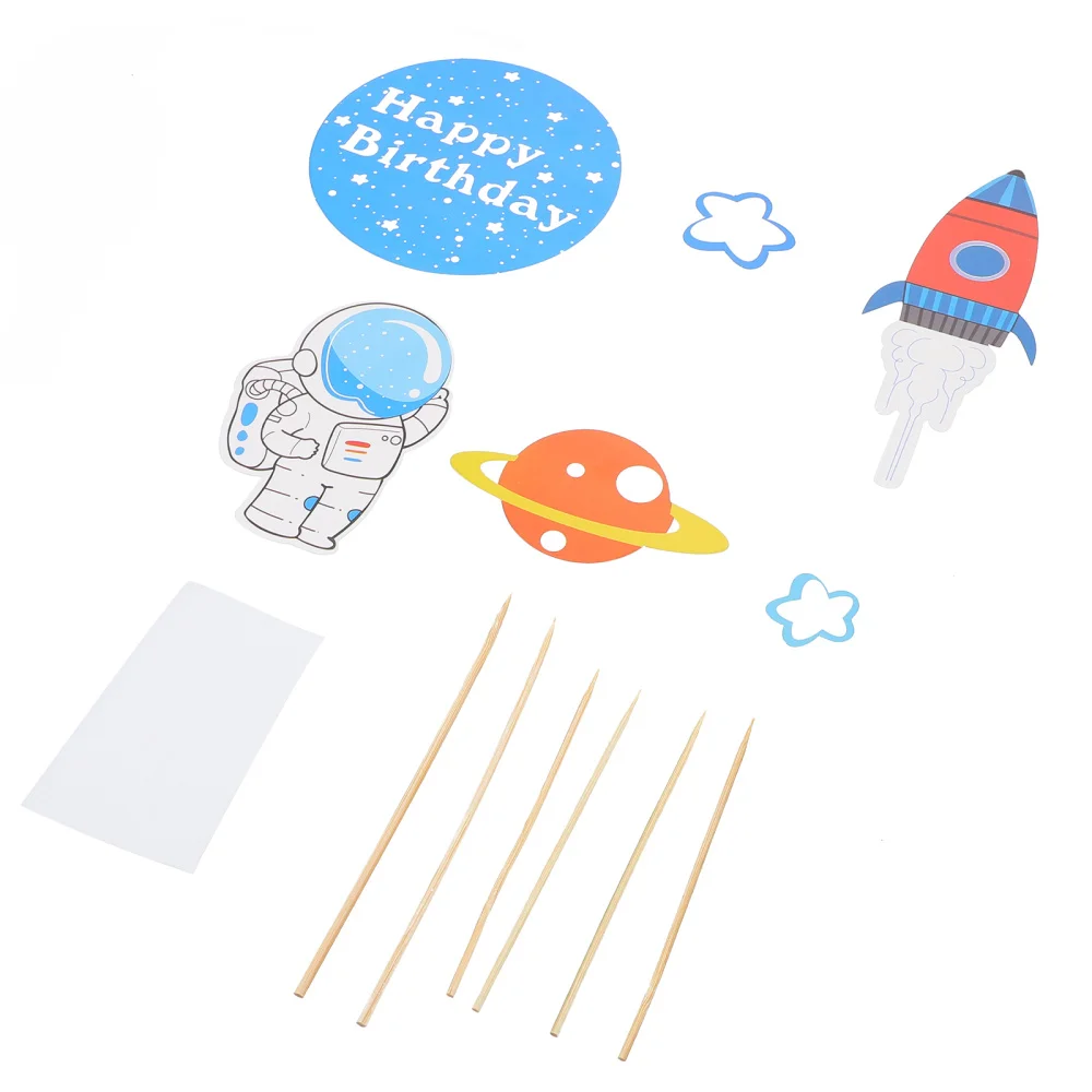 6pcs Cupcake Toppers Inserted Cards Creative Astronaut Design Cake Toppers
6pcs Cupcake Toppers Inserted Cards Creative Astronaut Design Cake Toppers