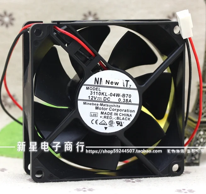 FOR NMB-MAT 3110KL-04W-B70 P00 DC 12V 0.38A 80x80x25mm Server Cooling Fan