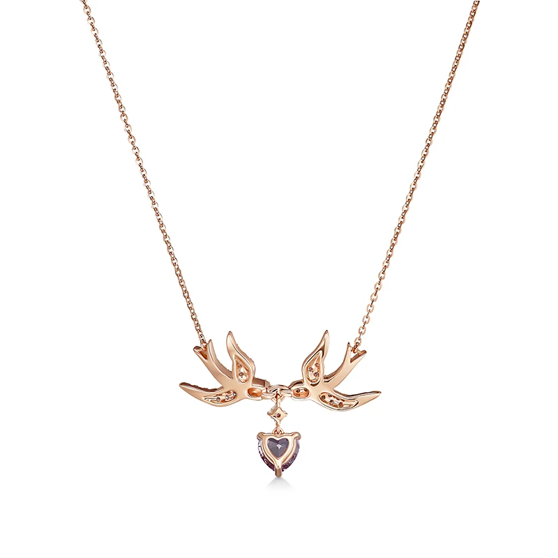 High Quality SWA Necklace New LOVE SWALLOW Necklace Rose Gold Lucky Guardian Love Swallow Lady Jewelry Gift Free Shipping 
High Quality SWA Necklace New LOVE SWALLOW Necklace Rose Gold Lucky Guardian Love Swallow Lady Jewelry Gift Free Shipping