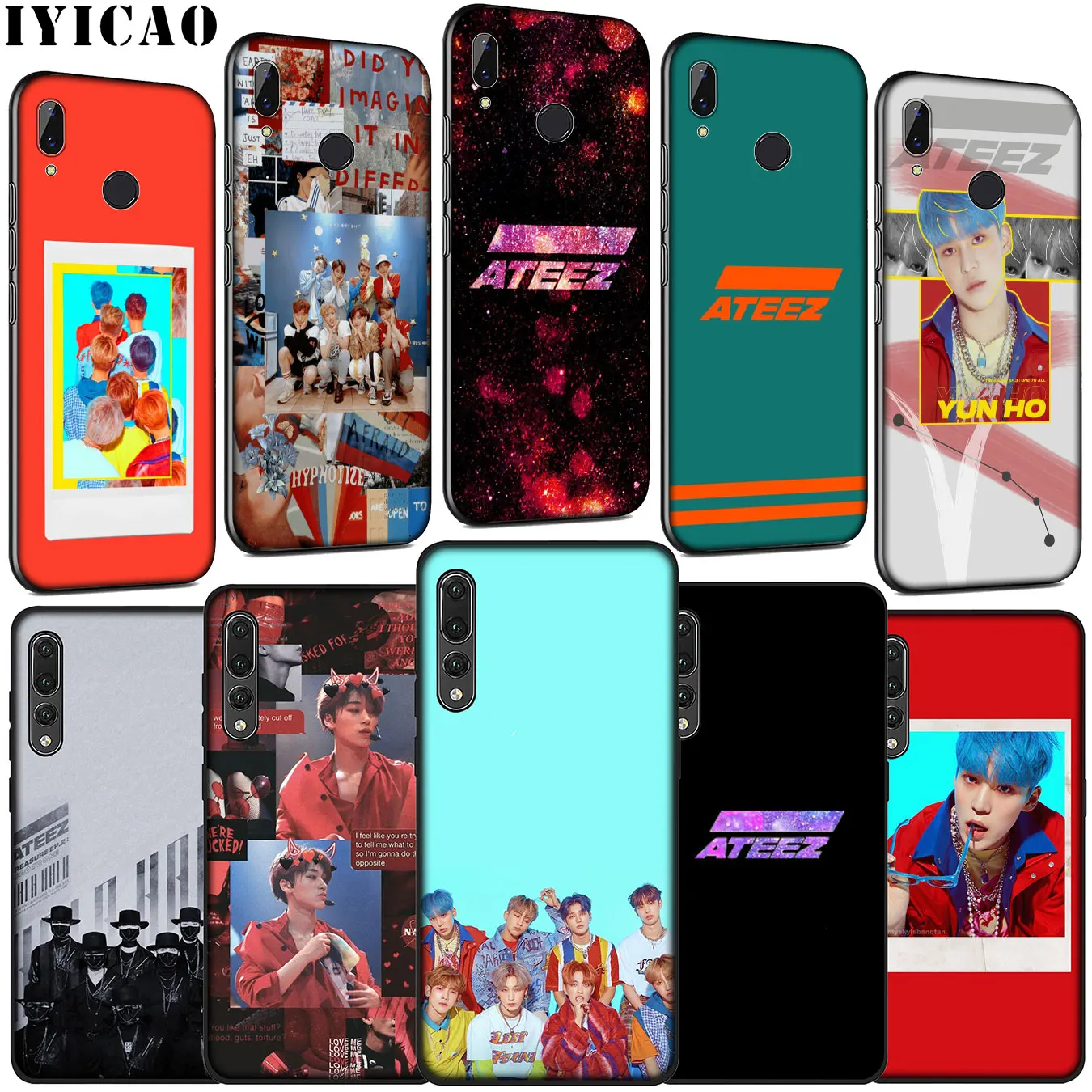 Мягкий силиконовый чехол KPOP ATEEZ для Huawei P30 P20 Pro P10 P9 Lite Mini 2017 2016 P Smart Z Plus