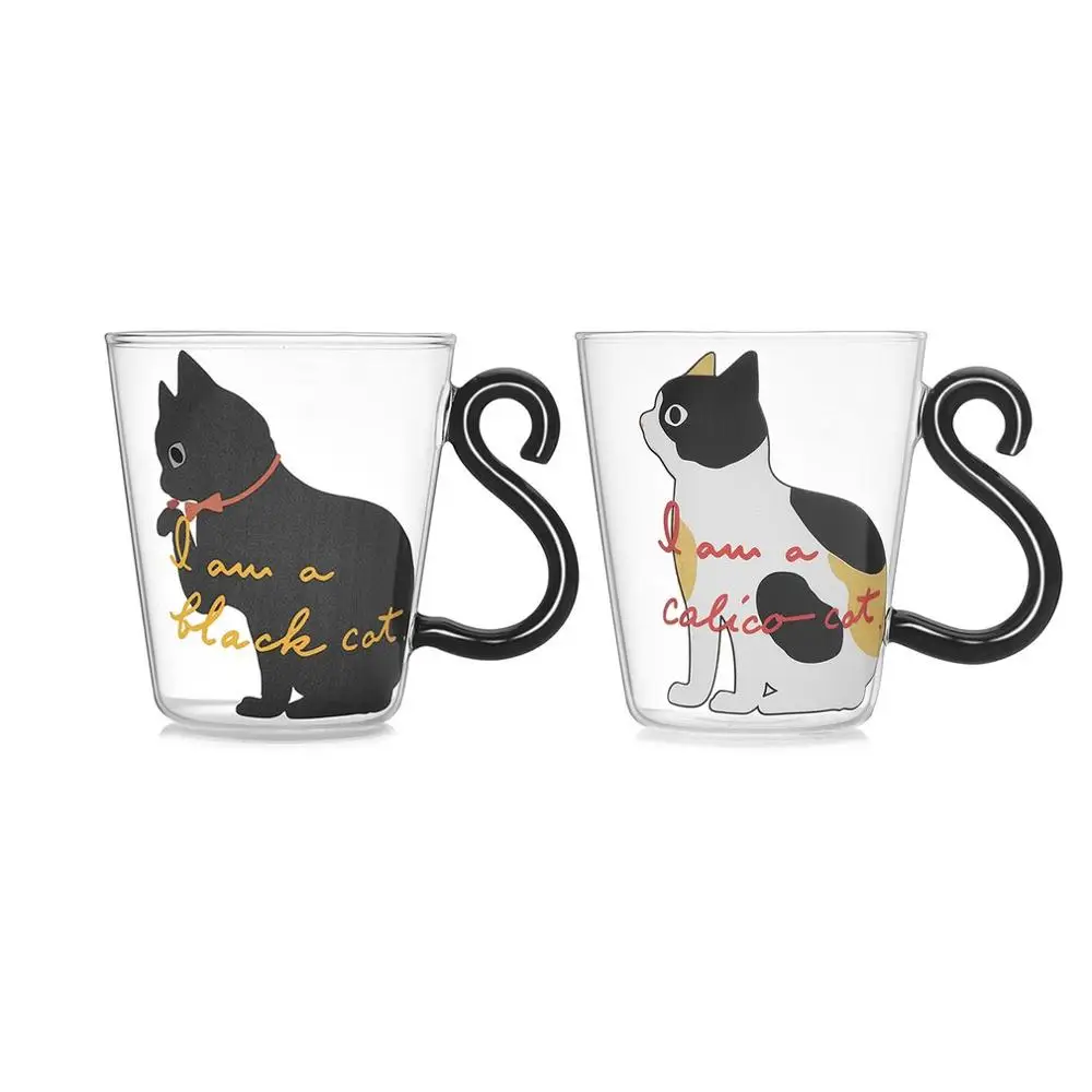 250ml cute kitten glass water cup cat tail handle Mug milk tea coffee juice cup beverage home office Cup couple gift
250ml cute kitten glass water cup cat tail handle Mug milk tea coffee juice cup beverage home office Cup couple gift