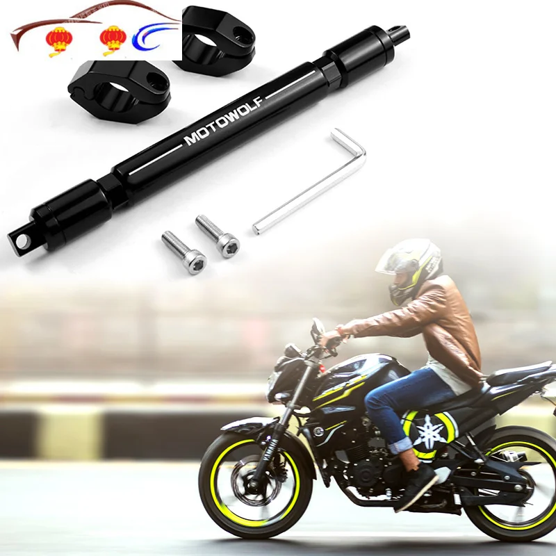 

Motorcycle Cross 320mm Bar 7/8" 22mm Handlebar Motorbike Grips Handle Bar Steering Wheel Length Adjustable CNC Aluminum Alloy