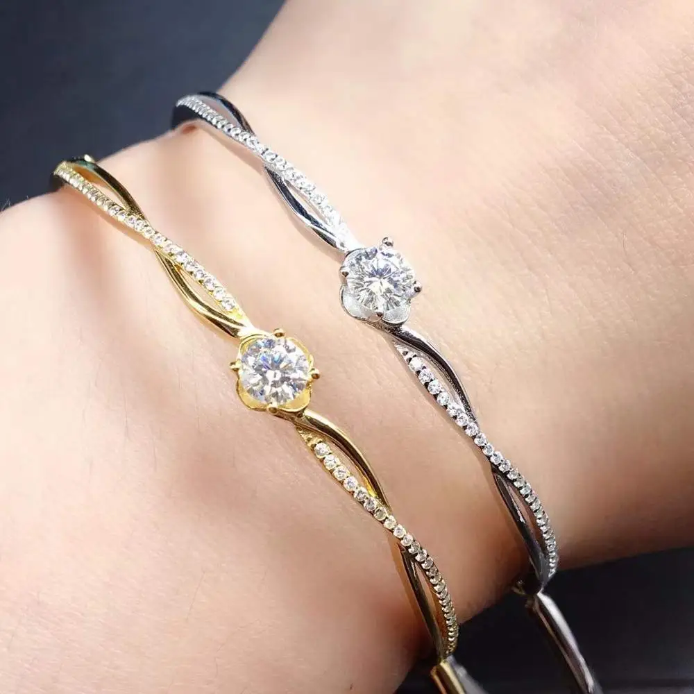 Moissanite D VVS Women's Bracelet 925 pure silver diamond bracelet latest style hot sale promotion
Moissanite D VVS Women's Bracelet 925 pure silver diamond bracelet latest style hot sale promotion