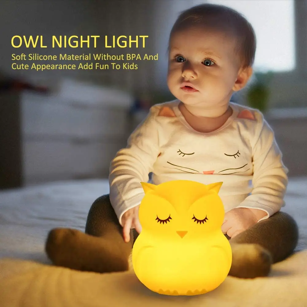Owl Night Light Remote Control Touch Sensor Dimmable Timer Rechargeable LED Lights Bedside Night Lamp room decoration lights
Owl Night Light Remote Control Touch Sensor Dimmable Timer Rechargeable LED Lights Bedside Night Lamp room decoration lights