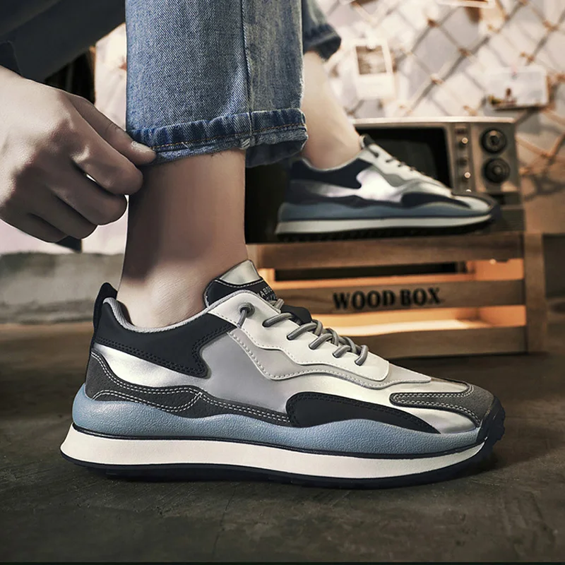 2021 Men Sneakers Spring Autumn Fashion Youth Comfortable Patchwork Casual Sport Shoes Cool Flat Jogging Shoes
2021 Men Sneakers Spring Autumn Fashion Youth Comfortable Patchwork Casual Sport Shoes Cool Flat Jogging Shoes