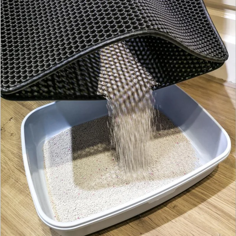 EVA Waterproof Pet Cat Litter Mat Double Layer Cat Litter Trapping Pets Mat Pad Bottom Non-slip Pet Litter Cat Mat Floor
EVA Waterproof Pet Cat Litter Mat Double Layer Cat Litter Trapping Pets Mat Pad Bottom Non-slip Pet Litter Cat Mat Floor