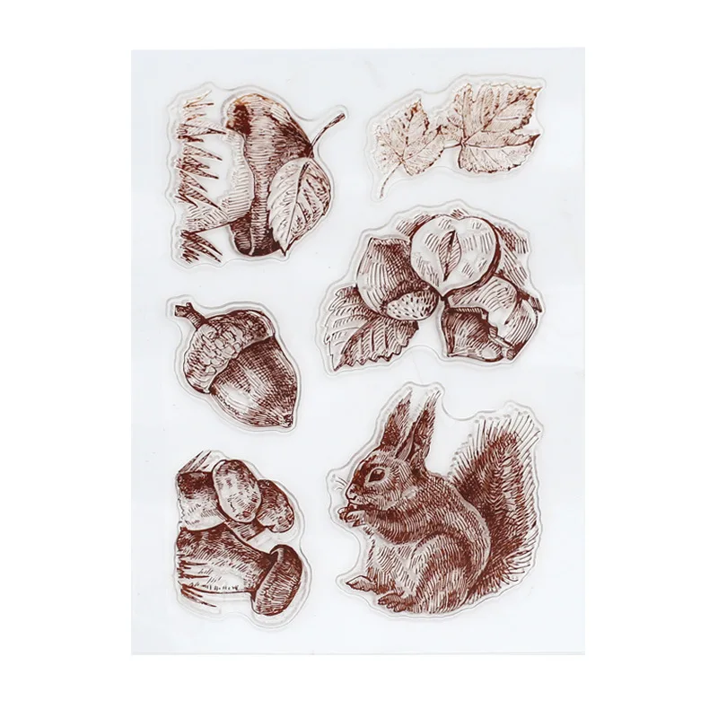 Clear Rubber Stamps Animals Squirrel Pinecone Transparent Silicone Seal for DIY Scrapbooking Card Making Photo Album Crafts
Clear Rubber Stamps Animals Squirrel Pinecone Transparent Silicone Seal for DIY Scrapbooking Card Making Photo Album Crafts