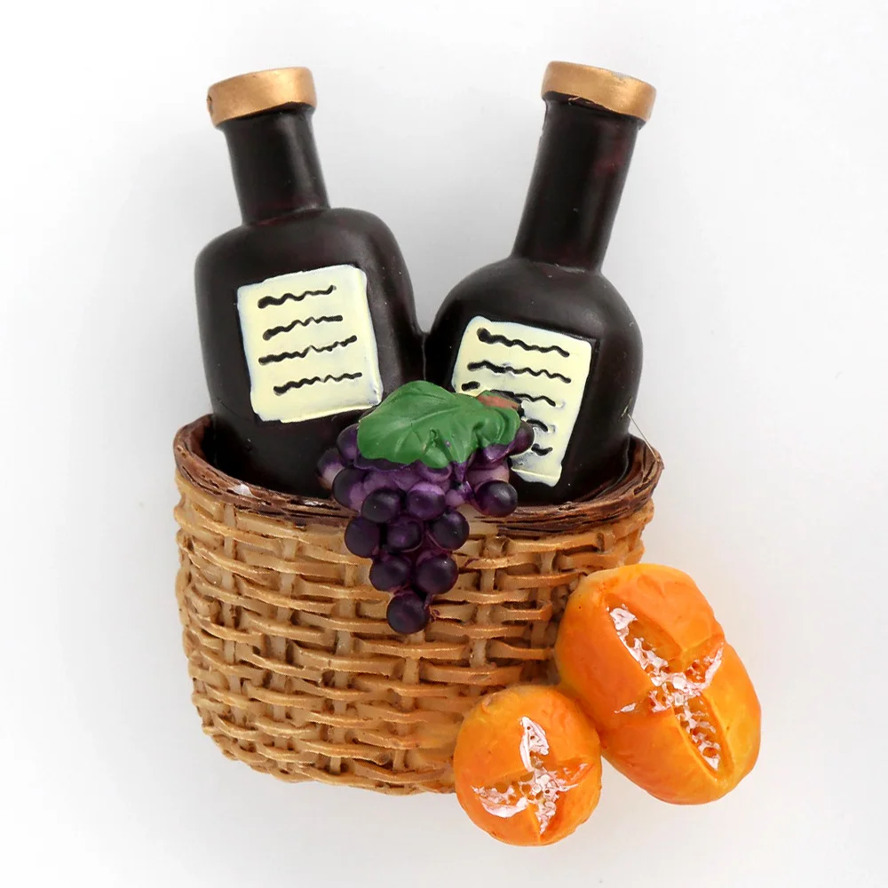 Wine basket bread grape refrigerator sticker 3d magnetic sticker home kitchen decoration collection red wine fridge magnets gift
Wine basket bread grape refrigerator sticker 3d magnetic sticker home kitchen decoration collection red wine fridge magnets gift