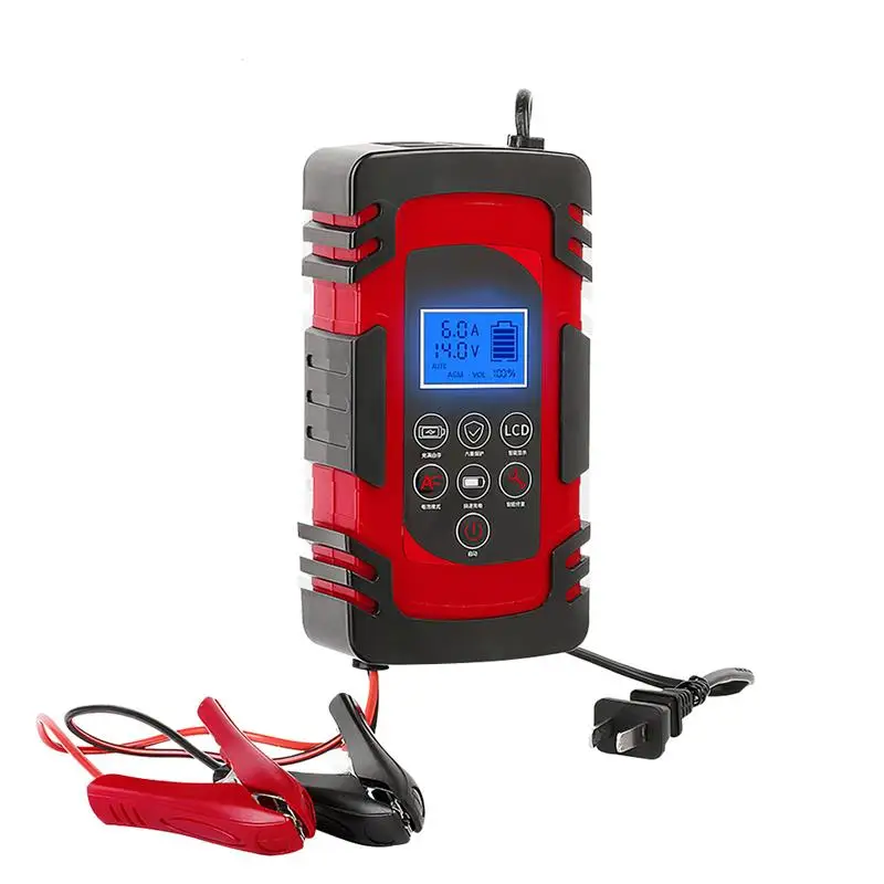 1pc New Automatic Smart Battery Charger Maintainer Car Battery Charger 12V/8A 24V/4A Pulse Repair Charger Pack with LCD Display
1pc New Automatic Smart Battery Charger Maintainer Car Battery Charger 12V/8A 24V/4A Pulse Repair Charger Pack with LCD Display
