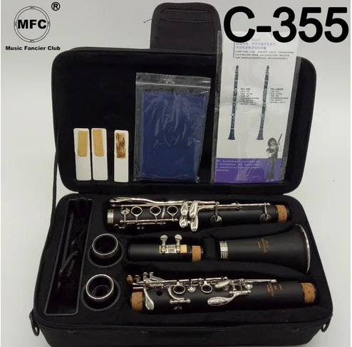 Фото Профессиональный кларнет MFC Bb 355 бакелитовые кларнеты никель серебряный ключ