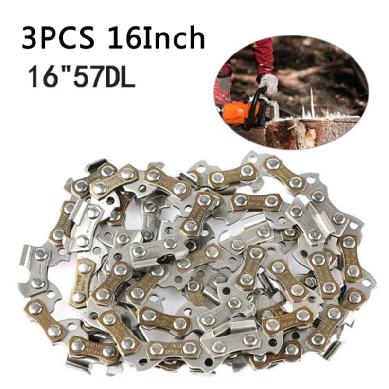 Chainsaw Saw Chain Metal 3/8"LP 57 Driver Links For WG300 WG303 WG303.1 WG304 16 inch Saw Chain Durable Practical
Chainsaw Saw Chain Metal 3/8"LP 57 Driver Links For WG300 WG303 WG303.1 WG304 16 inch Saw Chain Durable Practical
