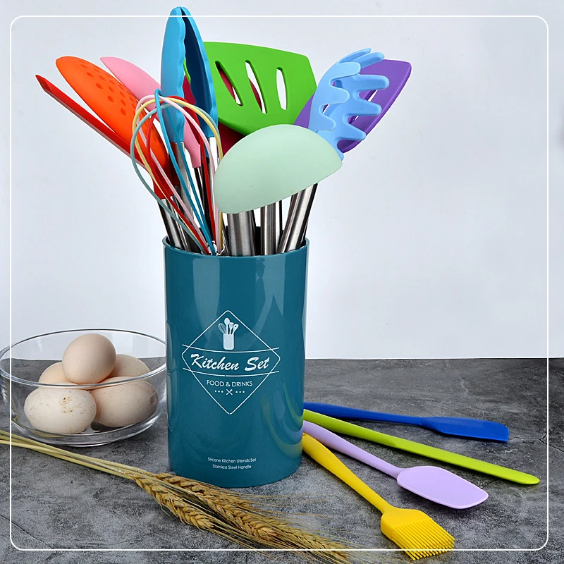 14pcs Silicone Cooking Utensils Set Non-stick Spatula Shovel Stainless Steel Cooking Tools Set with Storage Box Kitchen Tool
14pcs Silicone Cooking Utensils Set Non-stick Spatula Shovel Stainless Steel Cooking Tools Set with Storage Box Kitchen Tool