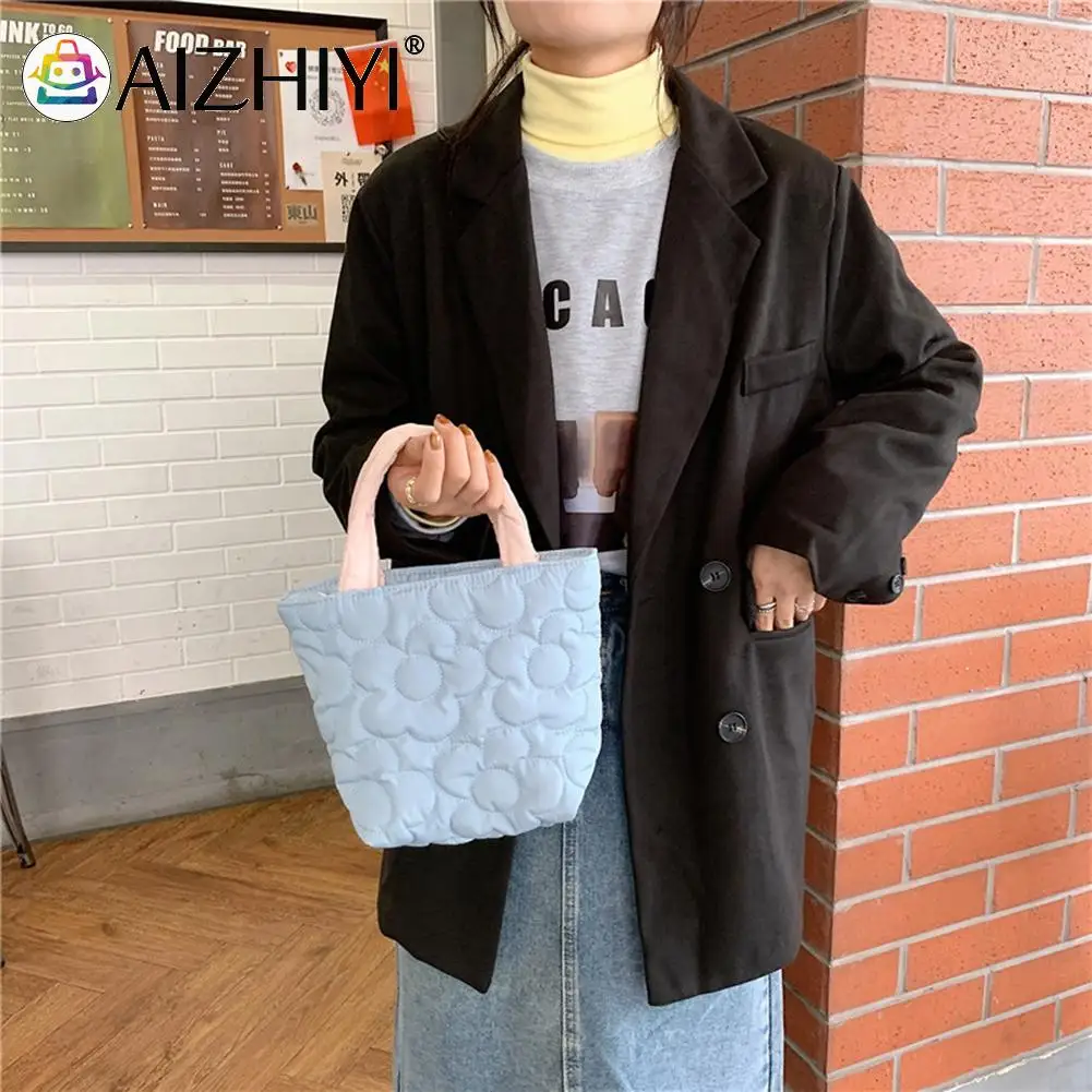 Women Quilted Cotton Padded Flower Pattern Top-handle Bag Stitching Small Satchel Stroller Handbag
Women Quilted Cotton Padded Flower Pattern Top-handle Bag Stitching Small Satchel Stroller Handbag