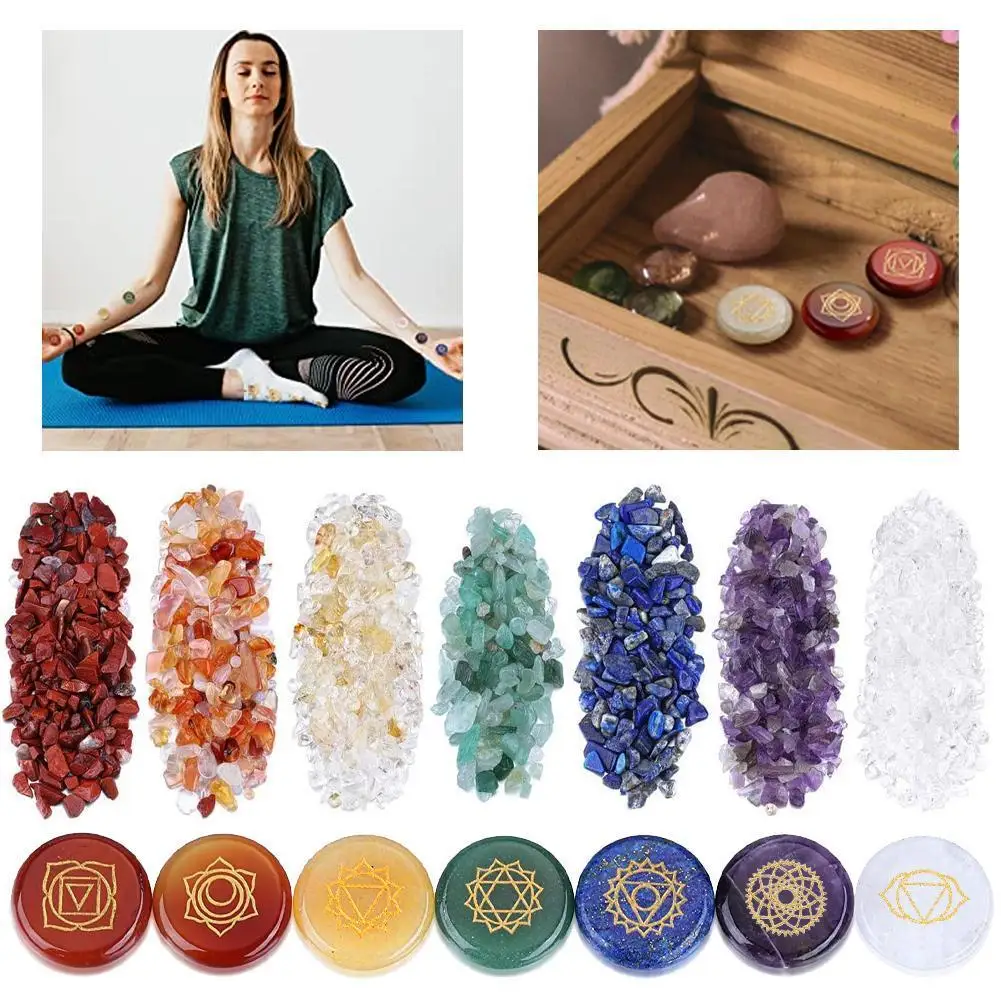 Natural 7 Chakra Energy Stone Set Crystal Gravel Chip Agate Lapis Reiki Healing Gemstones Yoga Aura Ornaments Gift Decor
Natural 7 Chakra Energy Stone Set Crystal Gravel Chip Agate Lapis Reiki Healing Gemstones Yoga Aura Ornaments Gift Decor
