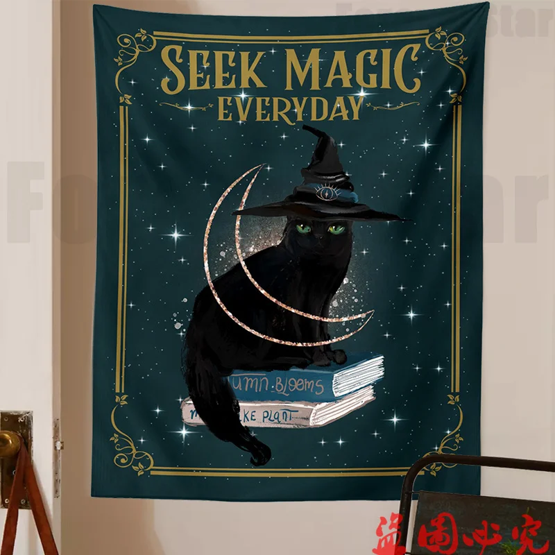 Cat Mysterious Divination Witchcraft Tapestry Wall Hanging Magic Hand Crystal Ball Decoration Hippie Mattress Dorm Room Decor
Cat Mysterious Divination Witchcraft Tapestry Wall Hanging Magic Hand Crystal Ball Decoration Hippie Mattress Dorm Room Decor
