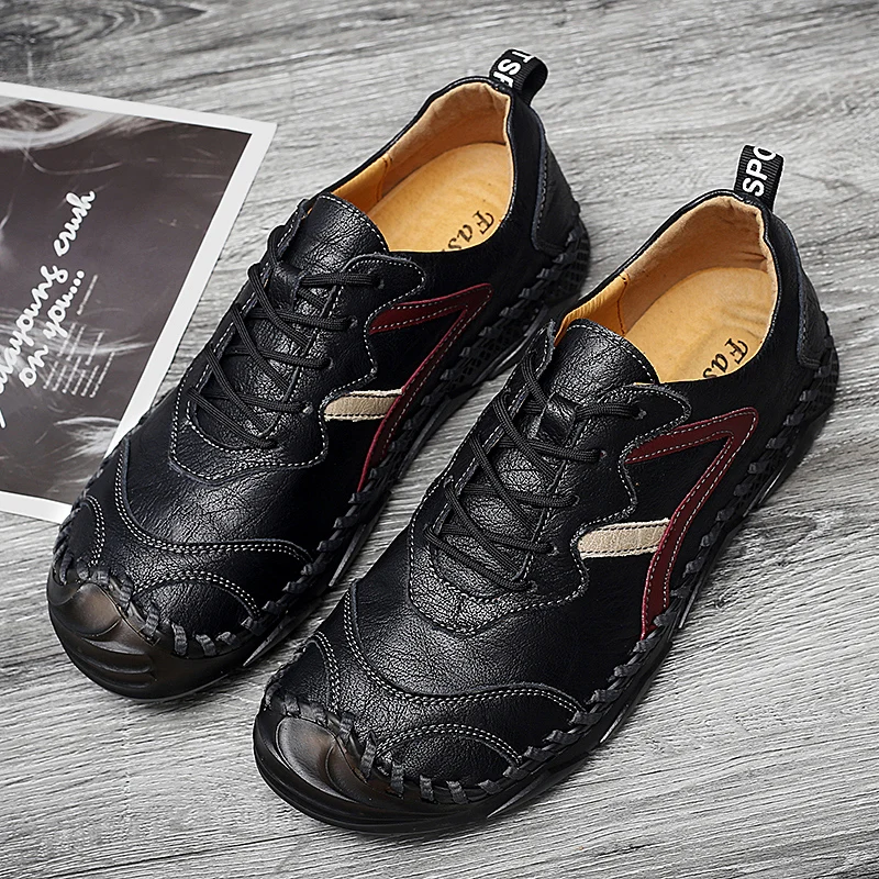 Мокасины мужские из натуральной кожи, дышащие, повседневная спортивная обувь, большие размеры 
Мокасины мужские из натуральной кожи, дышащие, повседневная спортивная обувь, большие размеры