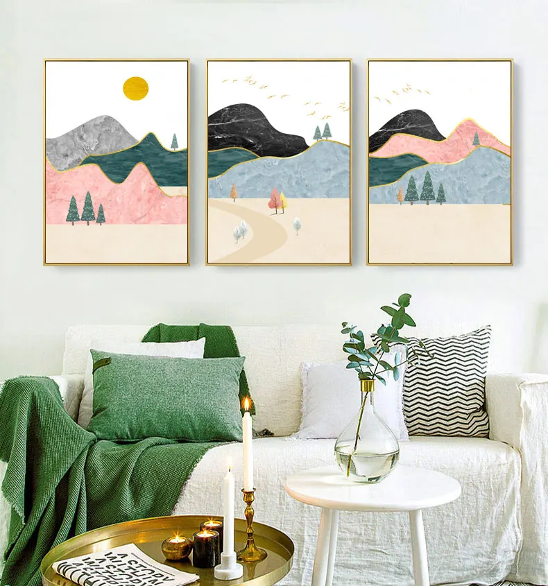 Настенный абстрактный геометрический пейзаж в скандинавском стиле, художественный постер на холсте для гостиной
Настенный абстрактный геометрический пейзаж в скандинавском стиле, художественный постер на холсте для гостиной