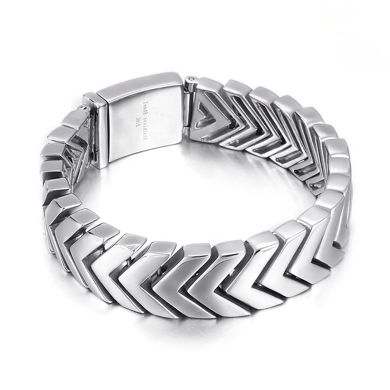Драгоценности хранить 18 мм широкий стрелка полированная Для Мужчин's Нержавеющая сталь Большой браслет 220 мм Ювелирные изделия из жемчуга А... 
Драгоценности хранить 18 мм широкий стрелка полированная Для Мужчин's Нержавеющая сталь Большой браслет 220 мм Ювелирные изделия из жемчуга А...