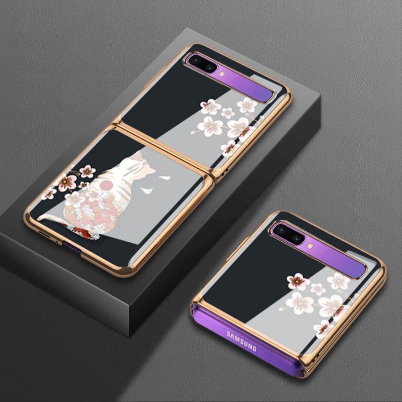 For Samsung Z flip5g mobile phone case folding sm-f700n protective case f7070 electroplated glass f7000 personality cat
For Samsung Z flip5g mobile phone case folding sm-f700n protective case f7070 electroplated glass f7000 personality cat