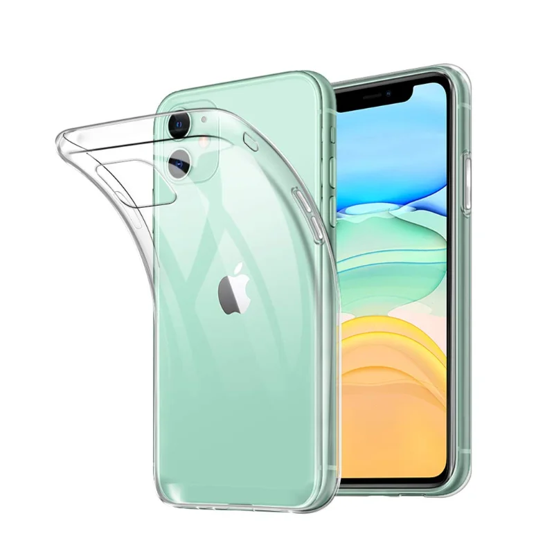 (дары) Для Apple iPhone 6 7 Дело Тонкий Crystal Clear ТПУ Силиконовый Защитный coque для 4 5S 5 SE s