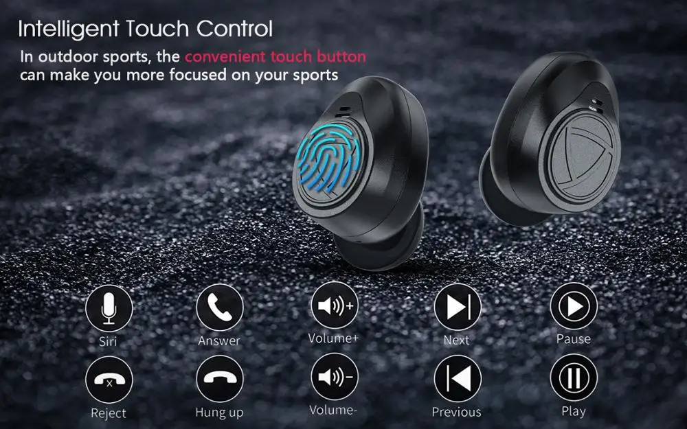 DEEFSOUL Wireless Earbuds, Wireless Earphones Bluetooth 5.1 with HD HiFi Stereo CVC8.0 Noise Canceling Bluetooth Earphone
DEEFSOUL Wireless Earbuds, Wireless Earphones Bluetooth 5.1 with HD HiFi Stereo CVC8.0 Noise Canceling Bluetooth Earphone