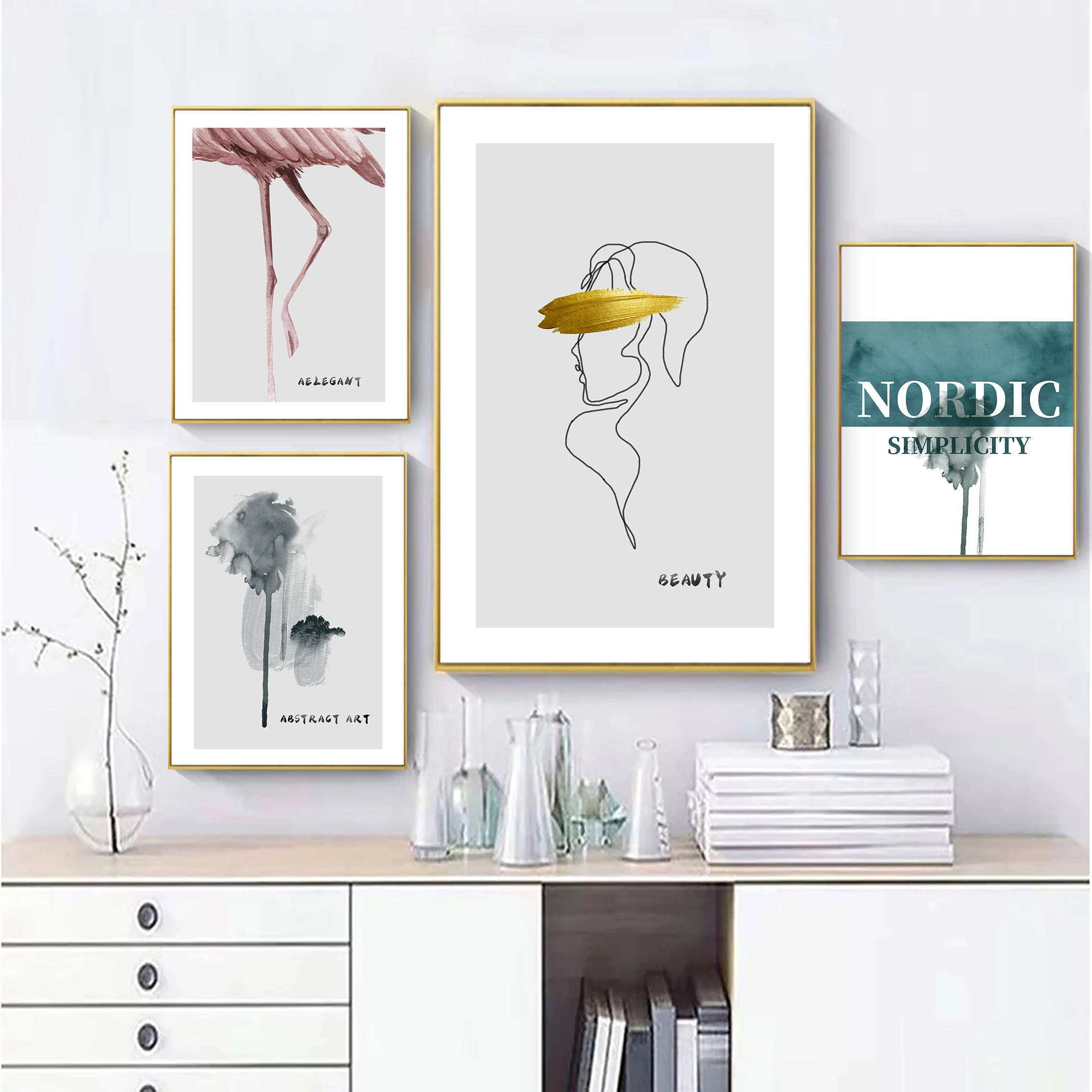 Nordic Poster Plant Brush Lines Women Flamingos Abstract Wall Art Canvas Painting Minimalist for Living Room Print Wall Pictures
Nordic Poster Plant Brush Lines Women Flamingos Abstract Wall Art Canvas Painting Minimalist for Living Room Print Wall Pictures