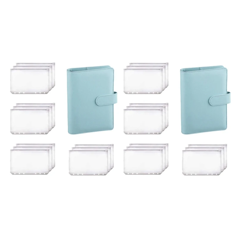 2X A6 Binder Planner Blue Notebook Binder and 24 Pieces 6 Hole Binder Zipper Folder,Binder Pockets Cash Envelope Wallet
2X A6 Binder Planner Blue Notebook Binder and 24 Pieces 6 Hole Binder Zipper Folder,Binder Pockets Cash Envelope Wallet