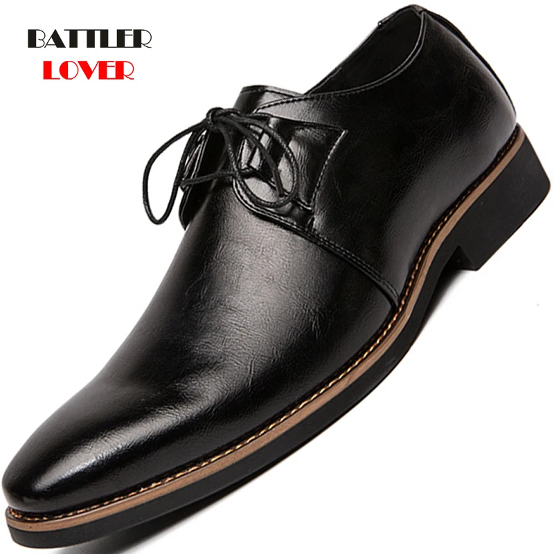 Classic Men's Dress Shoes High Quality Men Leather Formal Shoes Gentleman Casual Business Oxfords Male Office Wedding Shoes Big 
Classic Men's Dress Shoes High Quality Men Leather Formal Shoes Gentleman Casual Business Oxfords Male Office Wedding Shoes Big