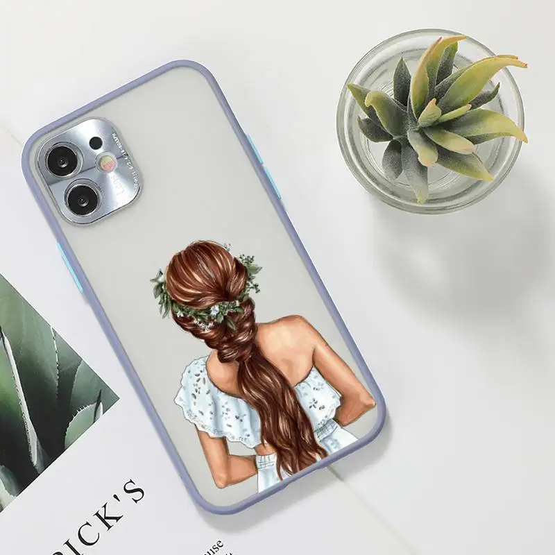 VOGUE Christmas Princess Girl Female Phone Case For iPhone 12 11 Mini Pro XR XS Max 7 8 Plus X Matte transparent Gray Back Cover
VOGUE Christmas Princess Girl Female Phone Case For iPhone 12 11 Mini Pro XR XS Max 7 8 Plus X Matte transparent Gray Back Cover