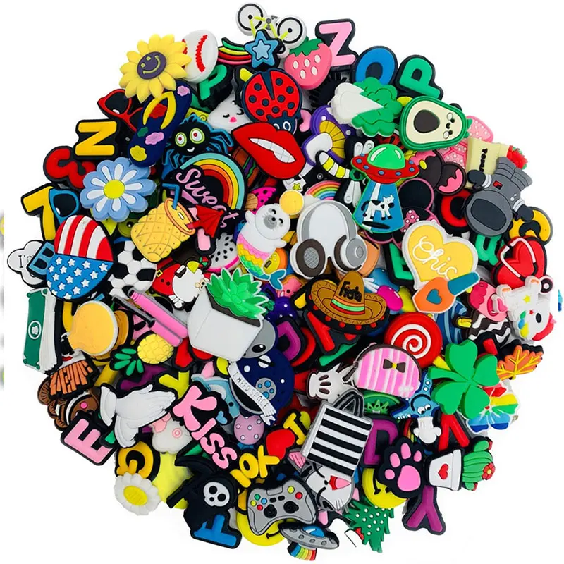 30-100 Pcs Cartoon Shoe Charms for Crocs Boys Girls Mix Styles Random Shoe Accessories Decorations Croc Charms Buckle Xmas Gifts
30-100 Pcs Cartoon Shoe Charms for Crocs Boys Girls Mix Styles Random Shoe Accessories Decorations Croc Charms Buckle Xmas Gifts