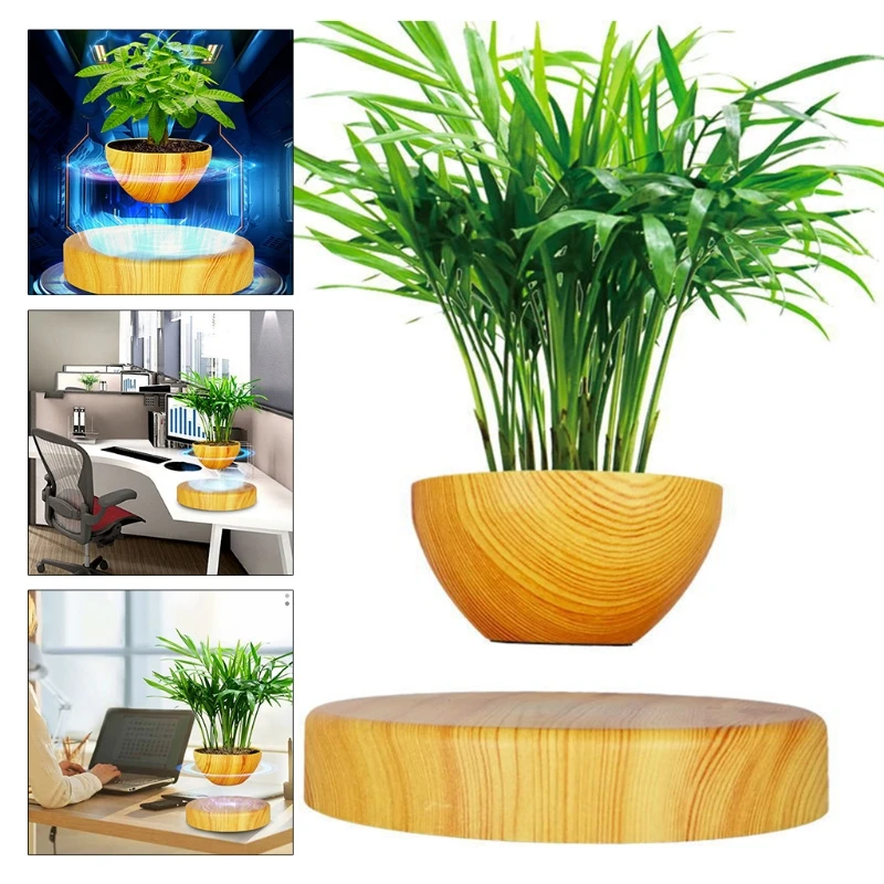 Round Base Levitating Air Bonsai Rotation Flower Planter Magnetic Levitation Suspension Floating Potted Home Desk Decors
Round Base Levitating Air Bonsai Rotation Flower Planter Magnetic Levitation Suspension Floating Potted Home Desk Decors