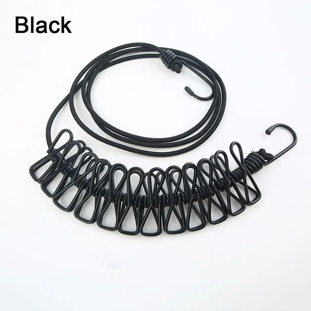 Multifunction 12 Spring Clips Elastic Clothesline Colorful Portable Hanger Drying Rack Rope Travel Camp Accessories
Multifunction 12 Spring Clips Elastic Clothesline Colorful Portable Hanger Drying Rack Rope Travel Camp Accessories