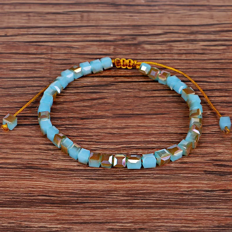 Wristband Mixed Glass Crystal Bracelets For Women Gifts Fashion Handmade Woman Bracelet Wedding Jewelry Accessories
Wristband Mixed Glass Crystal Bracelets For Women Gifts Fashion Handmade Woman Bracelet Wedding Jewelry Accessories