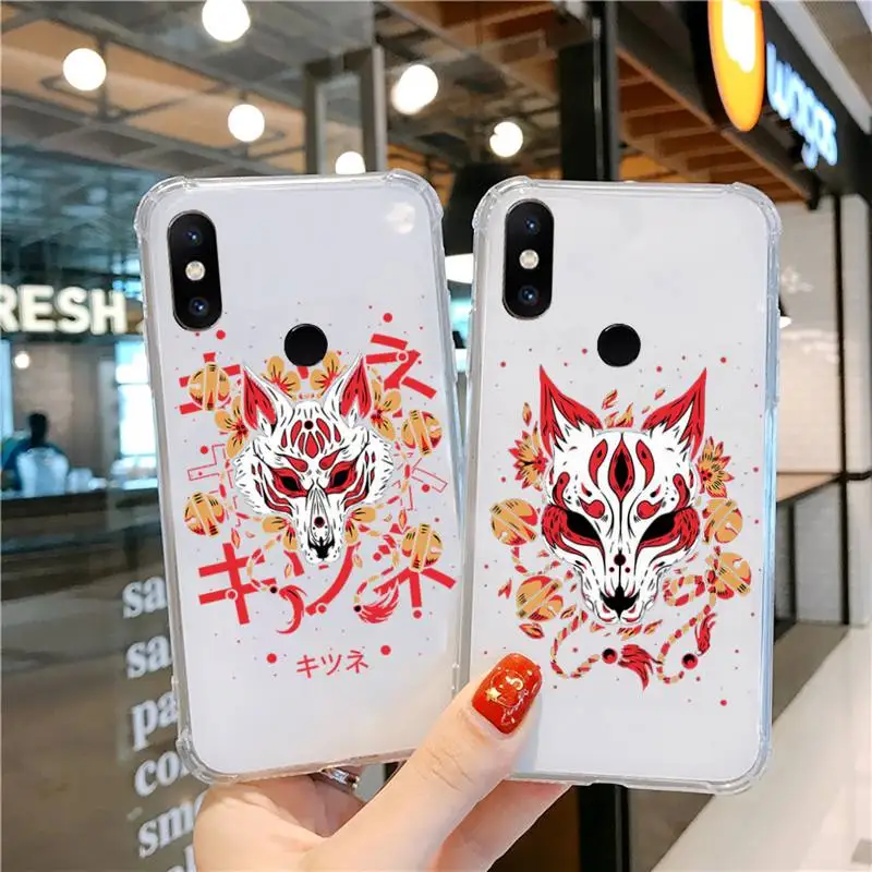 Japanese fox mask Phone Case Transparent for Xiaomi cc max mix note 3 2 6 8 5 10 11 9 10 play x s se lite pro
Japanese fox mask Phone Case Transparent for Xiaomi cc max mix note 3 2 6 8 5 10 11 9 10 play x s se lite pro