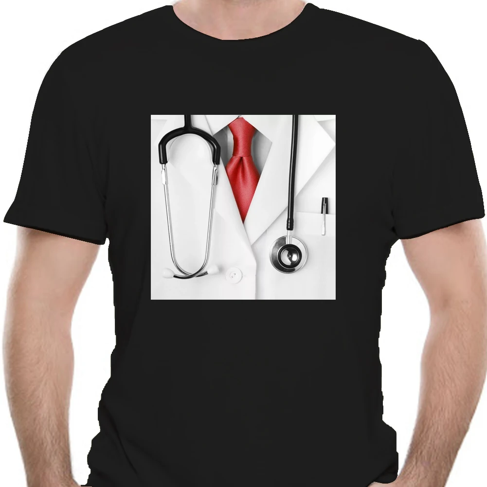 

Нарядная Мужская футболка Doctor Design, Мужская футболка на Рождество, Рождество, медсестра, партия, брендовая дизайнерская мужская крутая футбо...