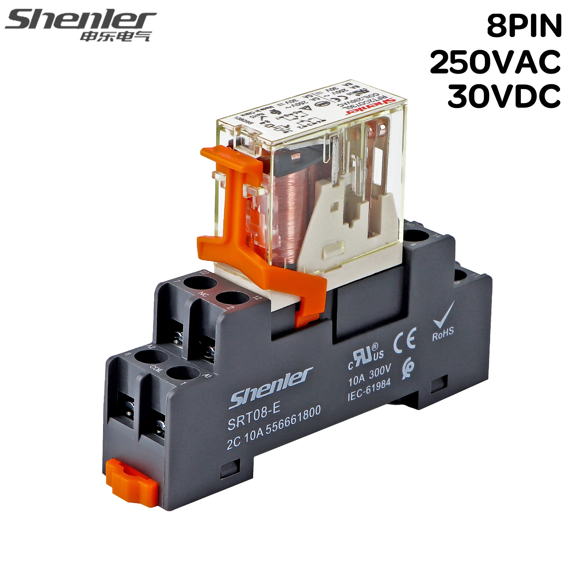 1pcs Miniature Coil Generalelectromagnetic intermediate relay switch 8pin With 10A Socket Base DC12V24V AC110V230V
1pcs Miniature Coil Generalelectromagnetic intermediate relay switch 8pin With 10A Socket Base DC12V24V AC110V230V
