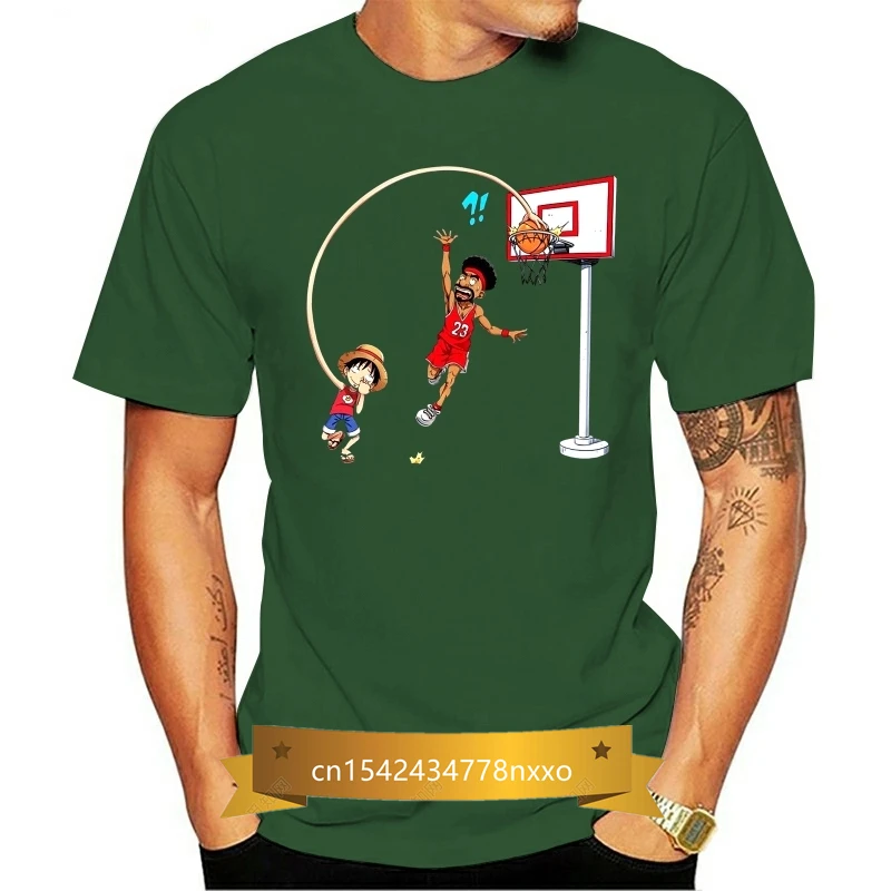 Camiseta Manga - Parodia De Luffy De One Piece - On The Basket Ball Playground ( Cartoon T Shirt Men Unisex New Fashion Tshirt
Camiseta Manga - Parodia De Luffy De One Piece - On The Basket Ball Playground ( Cartoon T Shirt Men Unisex New Fashion Tshirt
