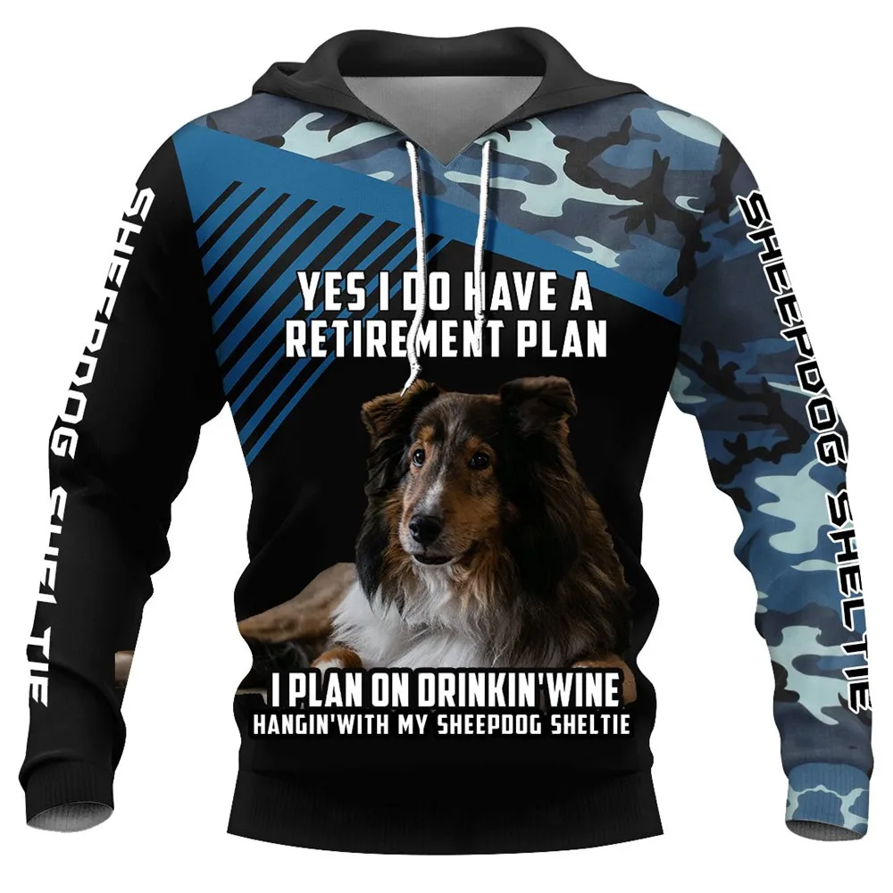 CLOOCL Shetland Sheepdog Sheltie Print Hoodies Personality Men's Clothing Navy Camo Retirement Plan Hoodie Women Casual Hooded
CLOOCL Shetland Sheepdog Sheltie Print Hoodies Personality Men's Clothing Navy Camo Retirement Plan Hoodie Women Casual Hooded
